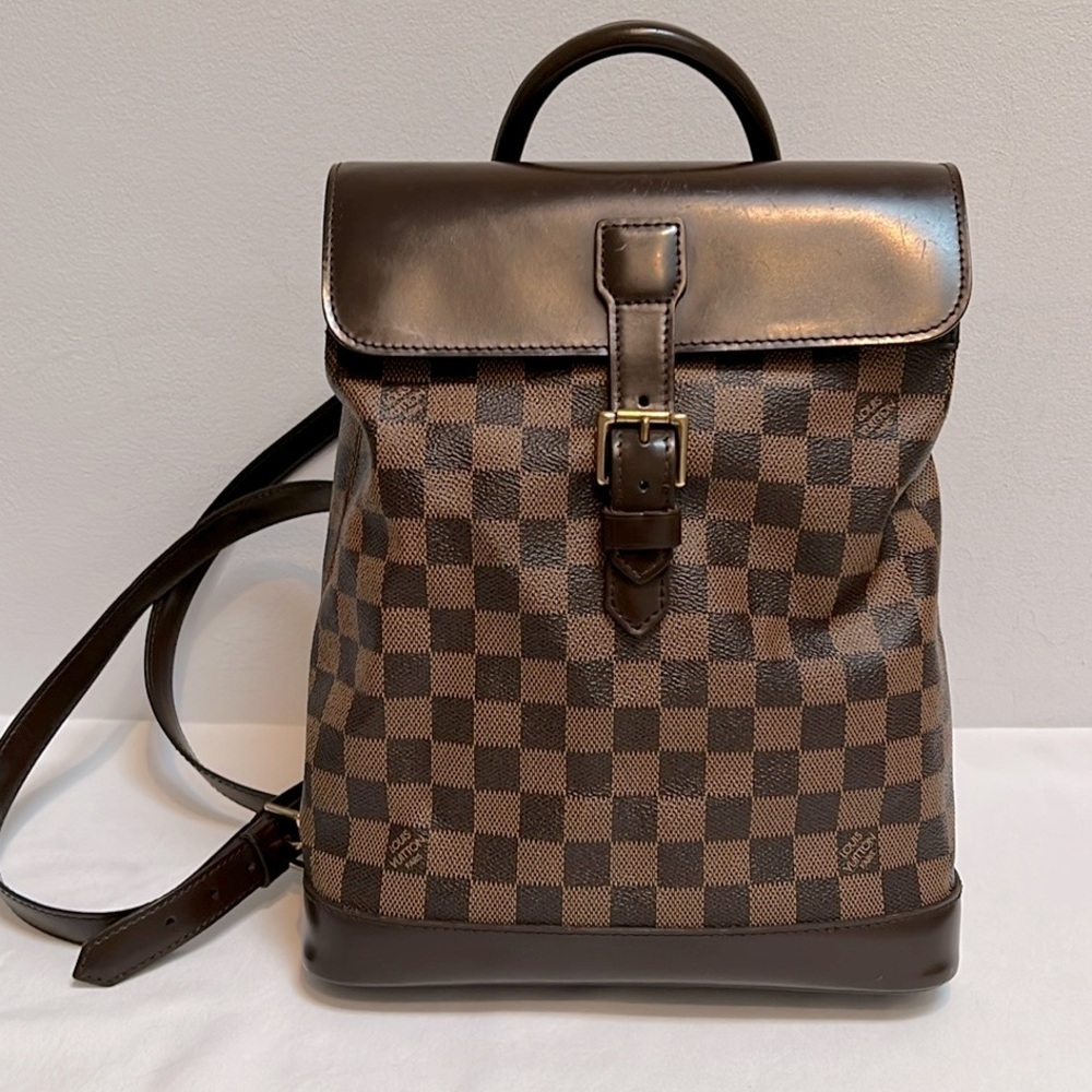 Louis Vuitton Damier Ebene Soho Vintage Backpack